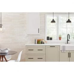 LuxeCraft Arteko Antique White 3 in. x 12 in. Glazed Ceramic Wall Tile (0.25 sq. ft./Each) by Daltile -Daltile Sales Store antique white daltile ceramic tile ak01312hd1p2 40 1000 1