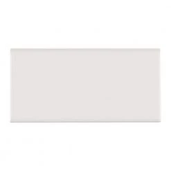 Rittenhouse Square Arctic White 3 in. x 6 in. Ceramic Bullnose Trim Wall Tile (0.125 sq. ft. / piece) by Daltile