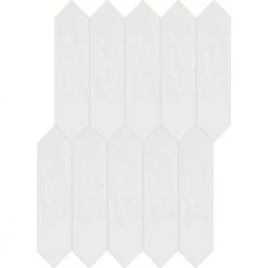 LuxeCraft Arctic White Glossy 3 in. x 12. in. Glazed Ceramic Picket Wall Tile (8.8 sq. ft./Case) by Daltile 11 LuxeCraft Arctic White Glossy 3 in. x 12. in. Glazed Ceramic Picket Wall Tile (8.8 sq. ft./Case) by Daltile -Daltile Sales Store arctic white matte daltile ceramic tile 0190312picka1p2 c3 1000