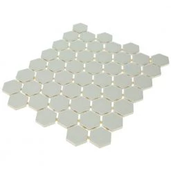Restore Ash Gray 10 in. x 12 in. Glazed Ceramic Hexagon Mosaic Tile (0.81 sq. ft./each) by Daltile -Daltile Sales Store ash gray daltile ceramic tile x11415hexms1p2 40 1000