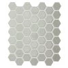 Restore Ash Gray 10 in. x 12 in. Glazed Ceramic Hexagon Mosaic Tile (0.81 sq. ft./each) by Daltile -Daltile Sales Store ash gray daltile ceramic tile x11415hexms1p2 64 1000
