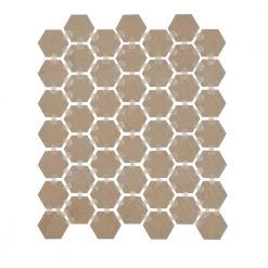 Restore Ash Gray 10 in. x 12 in. Glazed Ceramic Hexagon Mosaic Tile (0.81 sq. ft./each) by Daltile -Daltile Sales Store ash gray daltile ceramic tile x11415hexms1p2 77 1000