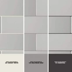Restore 4 in. x 16 in. Glazed Ceramic Ash Gray Subway Tile (13.2 sq. ft./case) by Daltile -Daltile Sales Store ash gray daltile ceramic tile x1144161p2 1d 1000