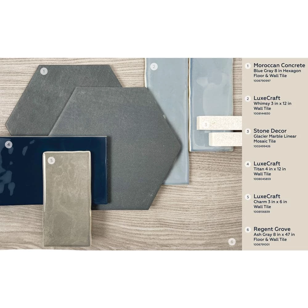 Regent Grove Ash Gray 8 in. x 47 in. Color Body Porcelain Floor and Wall Tile (15.2 sq. ft./Case) by Daltile 6 Regent Grove Ash Gray 8 in. x 47 in. Color Body Porcelain Floor and Wall Tile (15.2 sq. ft./Case) by Daltile - Image 4