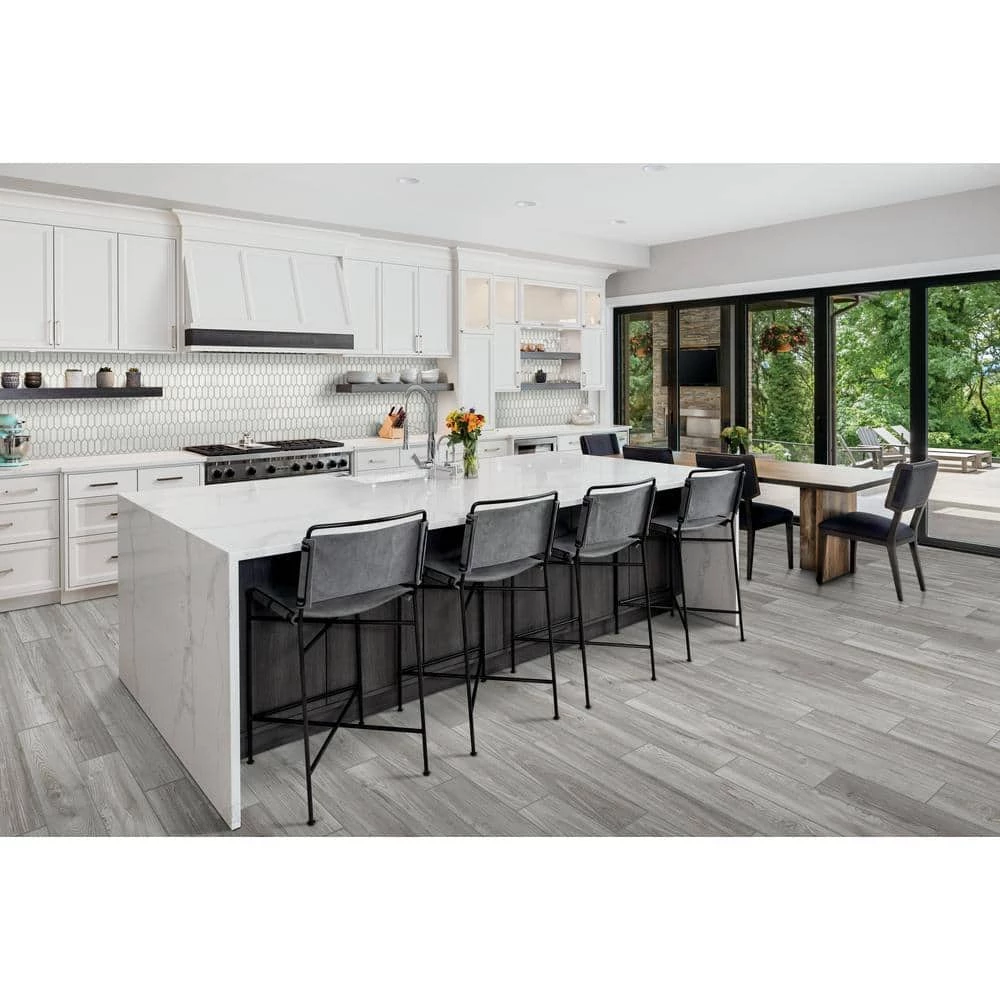 Regent Grove Ash Gray 8 in. x 47 in. Color Body Porcelain Floor and Wall Tile (15.2 sq. ft./Case) by Daltile 4 Regent Grove Ash Gray 8 in. x 47 in. Color Body Porcelain Floor and Wall Tile (15.2 sq. ft./Case) by Daltile - Image 2