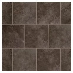 Continental Slate Asian Black 12 in. x 12 in. Porcelain Floor and Wall Tile (15 sq. ft. / case) by Daltile