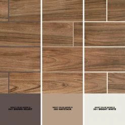 Baker Wood Walnut 6 in. x 24 in. Glazed Porcelain Floor and Wall Tile (392.85 sq. ft./Pallet) by Daltile -Daltile Sales Store baker wood walnut daltile porcelain tile bk10624hdpl1pr 1d 1000