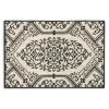 Cafe Jardin Beige/Black 23.6 in. x 35.4 in. Kitchen Mat by Home Dynamix