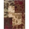 Tribeca Beige/Brown 5 ft. x 7 ft. Geometric Area Rug by Home Dynamix