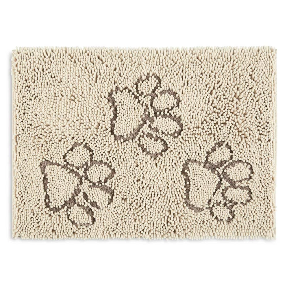 Comfy Pooch Clean Paw Beige/Brown 21 in. x 30 in. Door Mat For Pets by Home Dynamix 3 Comfy Pooch Clean Paw Beige/Brown 21 in. x 30 in. Door Mat For Pets by Home Dynamix