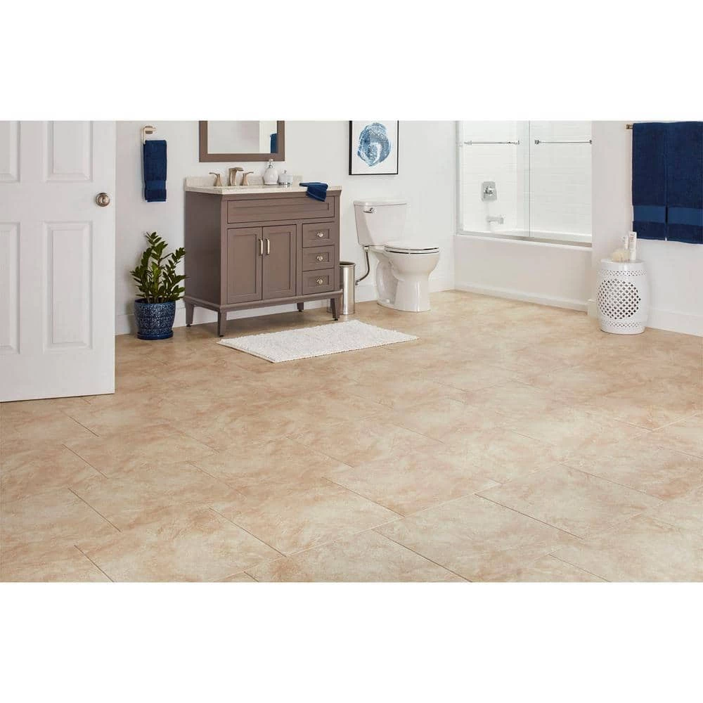Portland Stone Beige 18 in. x 18 in. Glazed Ceramic Floor and Wall Tile (348.8 sq. ft./Pallet) by Daltile 4 Portland Stone Beige 18 in. x 18 in. Glazed Ceramic Floor and Wall Tile (348.8 sq. ft./Pallet) by Daltile - Image 2
