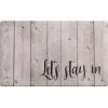 Cozy LivIng Lets Stay In Beige 20 in. x 36 in. Anti Fatigue Kitchen Mat by Home Dynamix