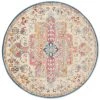 Serena Daina Beige/Multi 8 ft. Round Medallion Area Rug by Home Dynamix