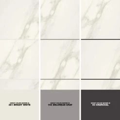 Selwyn Bianco Calacatta 12 in. x 12 in. Glazed Porcelain Floor and Wall Tile (14.55 sq. ft. / Case) by Daltile -Daltile Sales Store bianco calacatta daltile porcelain tile sl601212hd1p6 1d 1000