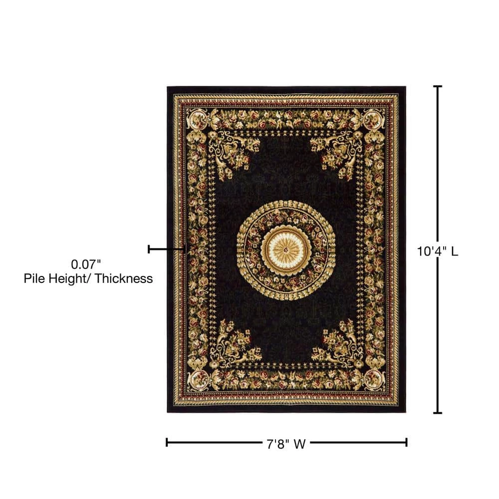 Optimum Black/Multi 8 ft. x 10 ft. Indoor Area Rug by Home Dynamix 9 Optimum Black/Multi 8 ft. x 10 ft. Indoor Area Rug by Home Dynamix - Image 7