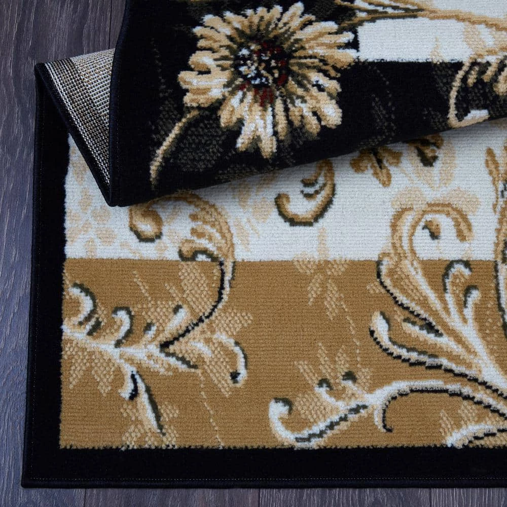 Optimum Black/Beige 8 ft. x 10 ft. Geometric Area Rug by Home Dynamix 8 Optimum Black/Beige 8 ft. x 10 ft. Geometric Area Rug by Home Dynamix - Image 6