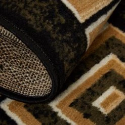 Optimum Eros Black/Beige 4 ft. x 5 ft. Geometric Area Rug by Home Dynamix -Daltile Sales Store black beige home dynamix area rugs 3 11021 450 1f 1000