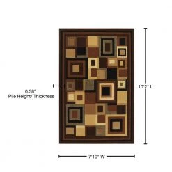 Catalina Black/Brown 8 ft. x 10 ft. Geometric Area Rug by Home Dynamix -Daltile Sales Store black brown home dynamix area rugs 1 4467 469 fa 1000