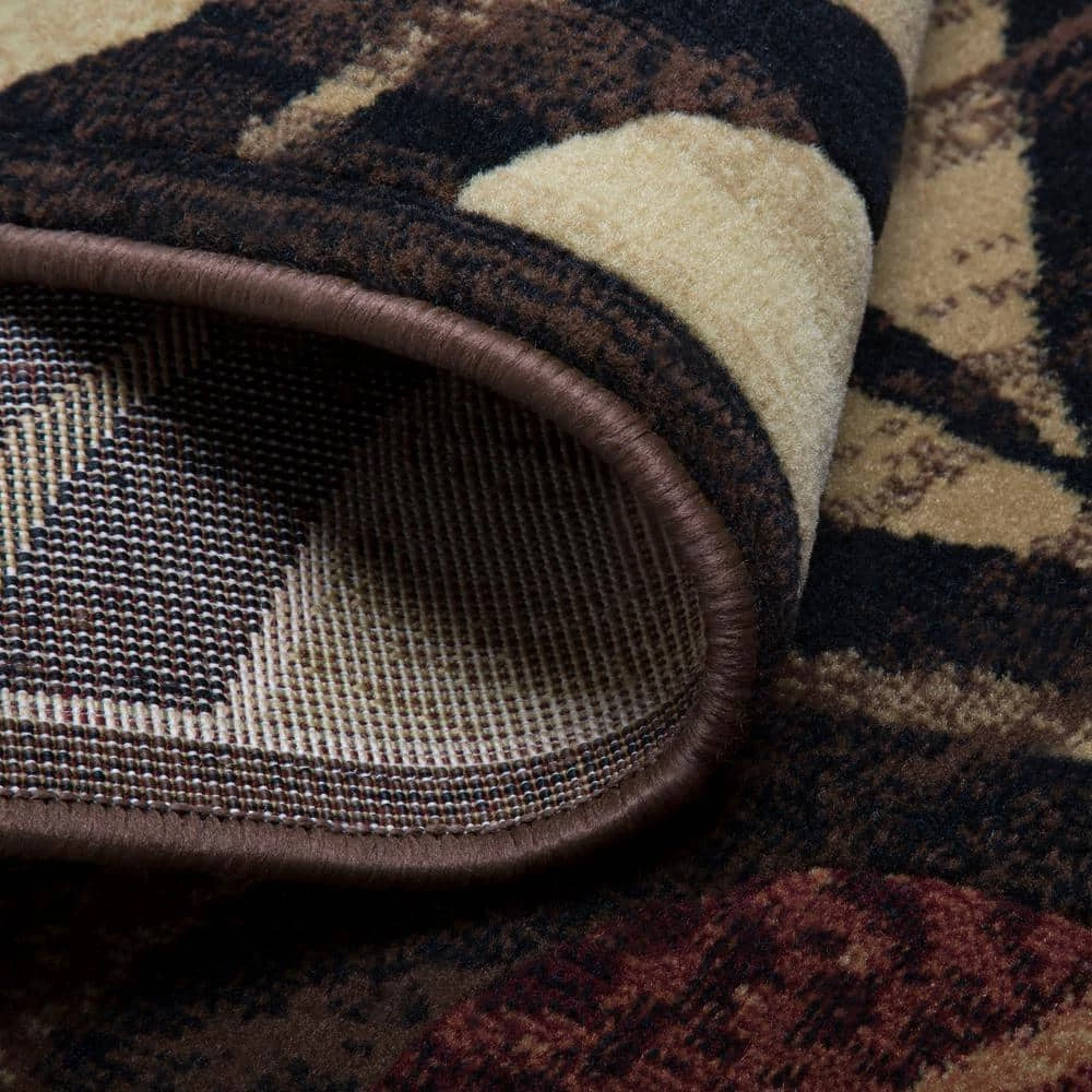 Catalina Black/Brown 8 ft. x 10 ft. Abstract Area Rug by Home Dynamix 8 Catalina Black/Brown 8 ft. x 10 ft. Abstract Area Rug by Home Dynamix - Image 6