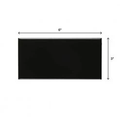 Restore 3 in. x 6 in. Glazed Ceramic Black Subway Tile (12.5 sq. ft. / case) by Daltile -Daltile Sales Store black daltile ceramic tile k11136mod1p4 66 1000