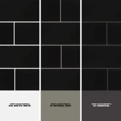 Restore 4 in. x 16 in. Glazed Ceramic Black Subway Tile (13.2 sq. ft./case) by Daltile -Daltile Sales Store black daltile ceramic tile k1114161p2 1d 1000