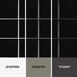 Restore Black 4-1/4 in. x 4-1/4 in. Glazed Ceramic Wall Tile (12.5 sq. ft. / case) by Daltile -Daltile Sales Store black daltile ceramic tile k111441p1 1d 1000