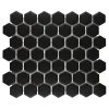 Restore Matte Black Hexagon 10 in. x 12 in. x 6.35 mm Glazed Ceramic Mosaic Tile (0.81 sq. ft./Each) by Daltile