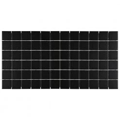 Restore Matte Black 12 in. x 24 in. x 6.35 mm Glazed Ceramic Mosaic Tile (2 sq. ft./Each) by Daltile