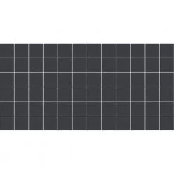 Keystones Unglazed Black 12 in. x 24 in. x 6 mm Porcelain Mosaic Floor and Wall Tile (24 sq. ft. / case) by Daltile