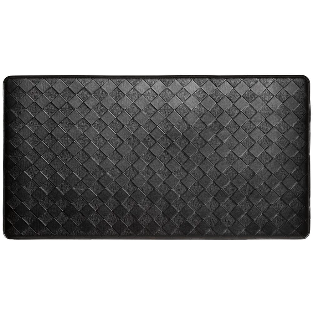 Trenton Solace Black 17 in. x 32 in. Anti Fatigue Kitchen Mat by Home Dynamix 3 Trenton Solace Black 17 in. x 32 in. Anti Fatigue Kitchen Mat by Home Dynamix