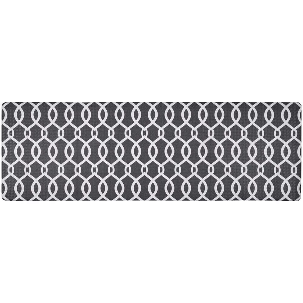 Cozy Living Kochi Lattice Espresso Black 17.5 in. x 55 in. Anti Fatigue Kitchen Mat by Home Dynamix 3 Cozy Living Kochi Lattice Espresso Black 17.5 in. x 55 in. Anti Fatigue Kitchen Mat by Home Dynamix