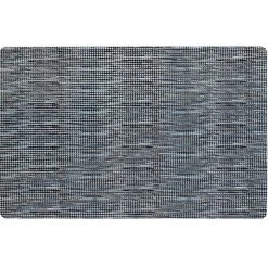 Smooth Step Blue/Black Houndstooth 24 in. x 35 in. Machine Washable Kitchen Mat by Home Dynamix