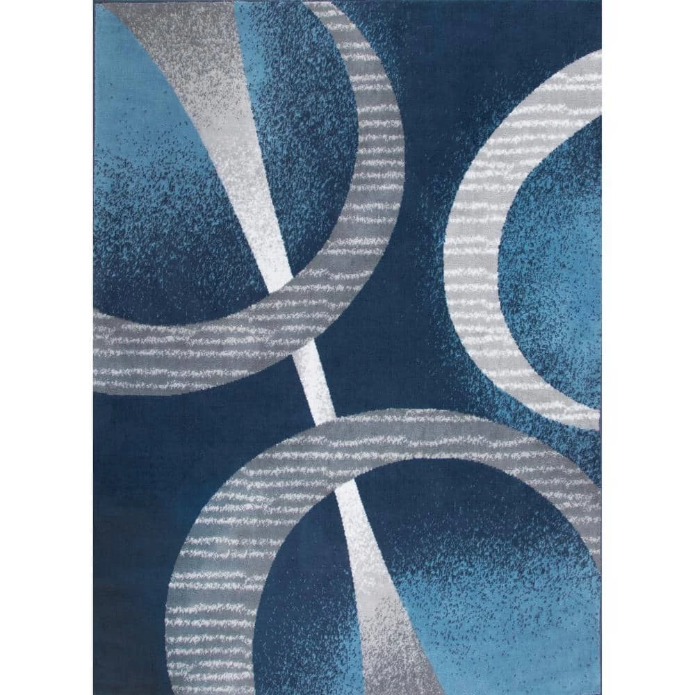 Premium Blue/Grey 8 ft. x 10 ft. Indoor Area Rug by Home Dynamix 3 Premium Blue/Grey 8 ft. x 10 ft. Indoor Area Rug by Home Dynamix