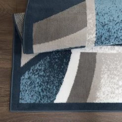 Premium Blue/Grey 8 ft. x 10 ft. Modern Area Rug by Home Dynamix -Daltile Sales Store blue grey home dynamix area rugs 1 7542 309 4f 1000