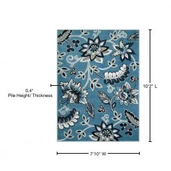 Tremont Lane LBlue/Grey 8 ft. x 10 ft. Floral Area Rug by Home Dynamix 17 Tremont Lane LBlue/Grey 8 ft. x 10 ft. Floral Area Rug by Home Dynamix -Daltile Sales Store blue grey home dynamix area rugs 1 hd5019 301 76 1000