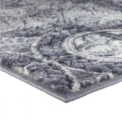 Bazaar Crystal Blue 9 ft. x 12 ft. Medallion Area Rug by Home Dynamix -Daltile Sales Store blue home dynamix area rugs 10 14607 705 4f 1000