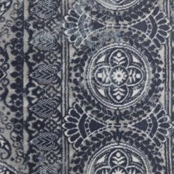 Bazaar Crystal Blue 9 ft. x 12 ft. Medallion Area Rug by Home Dynamix -Daltile Sales Store blue home dynamix area rugs 10 14607 705 76 1000