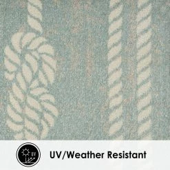 Marine Anchor Blue/Ivory 8 ft. x 10 ft. Indoor/Outdoor Area Rug by Home Dynamix -Daltile Sales Store blue ivory home dynamix outdoor rugs 1 22121 301 40 1000