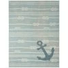 Marine Anchor Blue/Ivory 8 ft. x 10 ft. Indoor/Outdoor Area Rug by Home Dynamix 2 Marine Anchor Blue/Ivory 8 ft. x 10 ft. Indoor/Outdoor Area Rug by Home Dynamix -Daltile Sales Store blue ivory home dynamix outdoor rugs 1 22121 301 64 1000