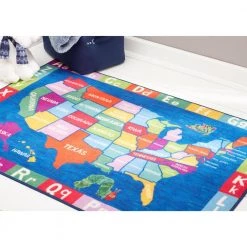 Elementary US Map Blue/Red 7 ft. x 10 ft. Kids Area Rug by Home Dynamix 19 Elementary US Map Blue/Red 7 ft. x 10 ft. Kids Area Rug by Home Dynamix -Daltile Sales Store blue red home dynamix kids rugs 1a ecem02 40 1000