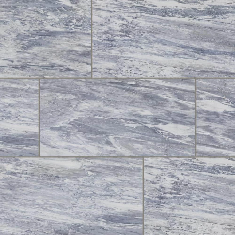 Yorkview Bluette Crystal 12 in. x 24 in. Glazed Porcelain Floor and Wall Tile (17.1 sq. ft./Case) by Daltile 3 Yorkview Bluette Crystal 12 in. x 24 in. Glazed Porcelain Floor and Wall Tile (17.1 sq. ft./Case) by Daltile