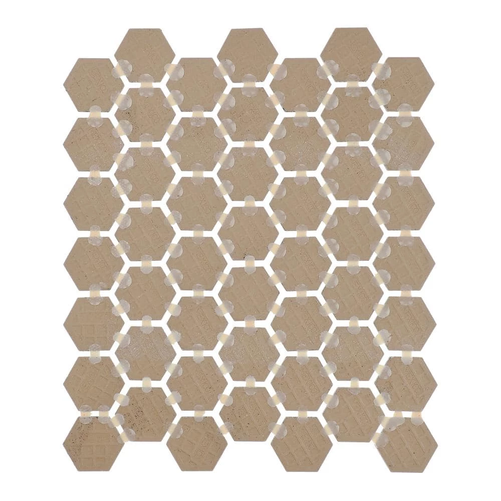 Restore Bright White 10 in. x 12 in. Glazed Ceramic Hexagon Mosaic Tile (0.81 sq. ft./each) by Daltile 8 Restore Bright White 10 in. x 12 in. Glazed Ceramic Hexagon Mosaic Tile (0.81 sq. ft./each) by Daltile - Image 6