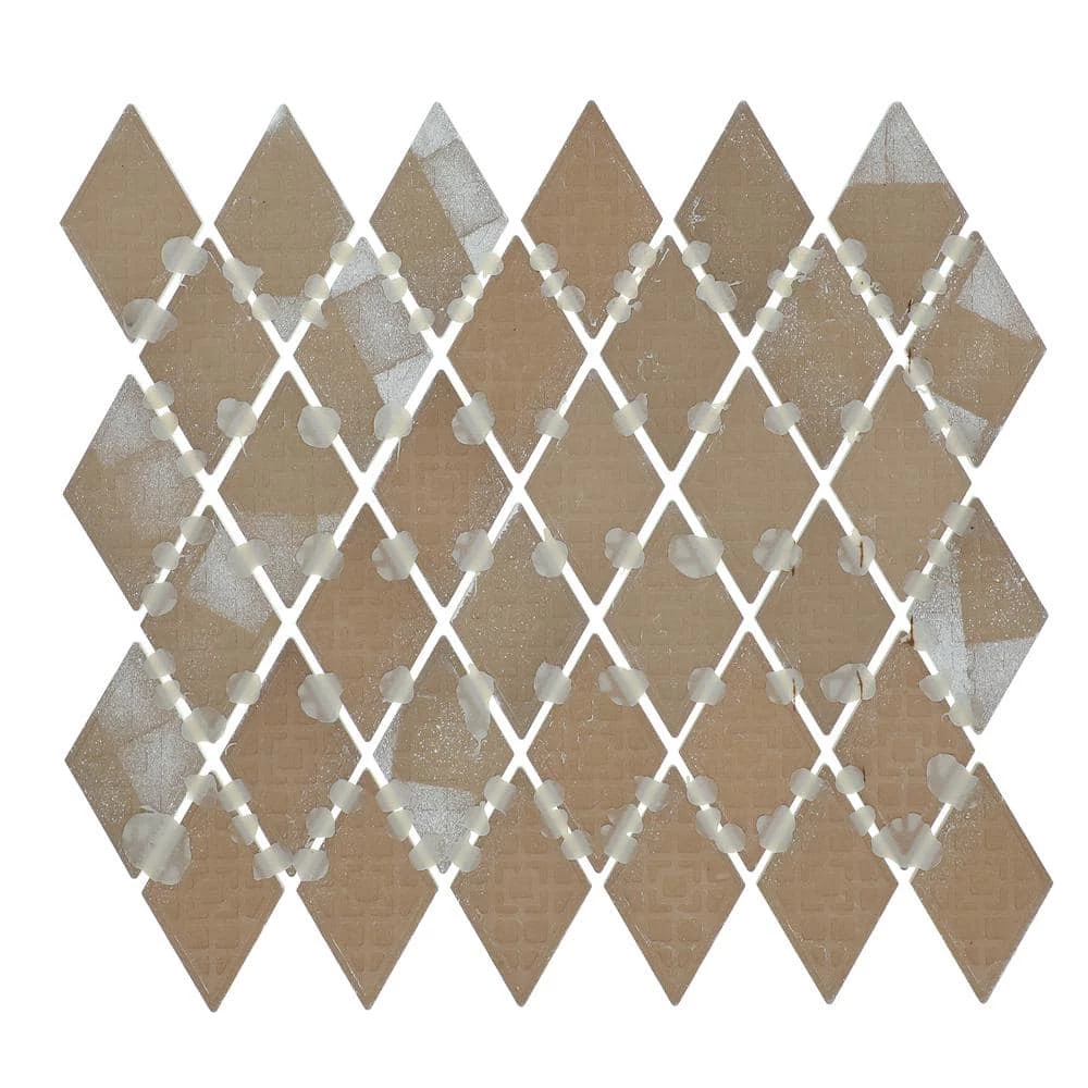 Restore Bright White 12 in. x 13 in. Glazed Ceramic Diamond Mosaic Tile (0.88 sq. ft./Piece) by Daltile 9 Restore Bright White 12 in. x 13 in. Glazed Ceramic Diamond Mosaic Tile (0.88 sq. ft./Piece) by Daltile - Image 7