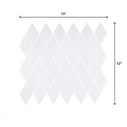 Restore Bright White 12 in. x 13 in. Glazed Ceramic Diamond Mosaic Tile (0.88 sq. ft./Piece) by Daltile 15 Restore Bright White 12 in. x 13 in. Glazed Ceramic Diamond Mosaic Tile (0.88 sq. ft./Piece) by Daltile -Daltile Sales Store bright white daltile ceramic tile re1523harhd1p2 66 1000