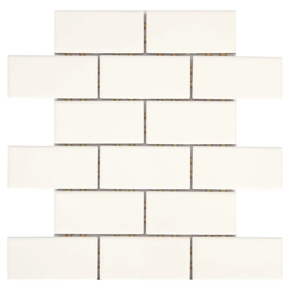 Restore Bright White 12 in. x 12 in. x 6.35 mm Ceramic Mosaic Wall Tile (0.83 sq. ft./ Each) by Daltile 3 Restore Bright White 12 in. x 12 in. x 6.35 mm Ceramic Mosaic Wall Tile (0.83 sq. ft./ Each) by Daltile