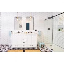 Restore 3 in. x 12 in. Ceramic Bright White Subway Tile (12 sq. ft. / Case) by Daltile -Daltile Sales Store bright white daltile ceramic tile re15312hd1p2 1f 1000