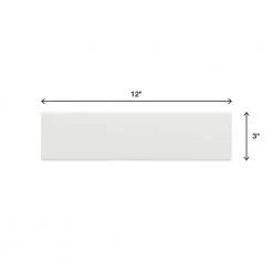 Restore 3 in. x 12 in. Ceramic Bright White Subway Tile (12 sq. ft. / Case) by Daltile -Daltile Sales Store bright white daltile ceramic tile re15312hd1p2 66 1000