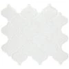 Restore Bright White 11 in. x 12 in. Glazed Ceramic Arabesque Mosaic Tile (0.74 sq. ft./Piece) by Daltile -Daltile Sales Store bright white daltile ceramic tile re1533arabhd1p2 64 1000