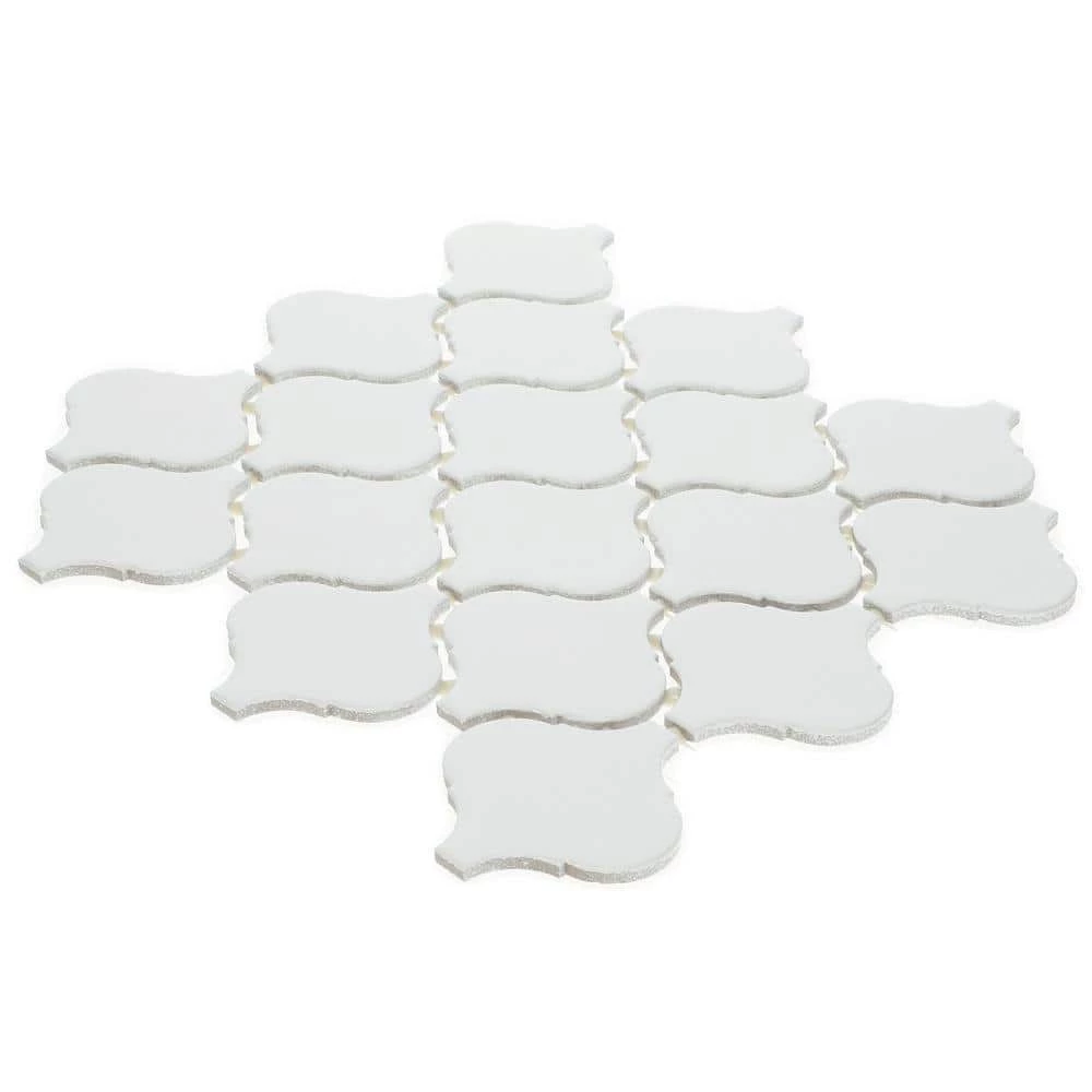 Restore Bright White 11 in. x 12 in. Glazed Ceramic Arabesque Mosaic Tile (0.74 sq. ft./Piece) by Daltile 8 Restore Bright White 11 in. x 12 in. Glazed Ceramic Arabesque Mosaic Tile (0.74 sq. ft./Piece) by Daltile - Image 6