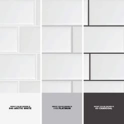 Restore Bright White 3 in. x 6 in. Ceramic Modular Wall Tile (375 sq. ft. / pallet) by Daltile -Daltile Sales Store bright white daltile ceramic tile re1536mdhdpl1p4 1d 1000